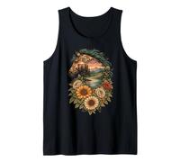 Fiori Selvatici Boho Wild Horses Western Summer Country Canotta