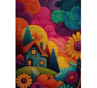 Fiori Strada Montagna Puzzle 3000 Pezzi, 3D Puzzle per Adulti Impegnativo, Educa Puzzles Artistico, Divertente E Stimolante Puzzles Decorativo per La Famiglia, Regalo e Decorazione Pareti FNKL6-487