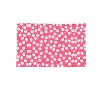 Fiori Texture rosa stampato decorazione della stanza Arazzo, poliestere Banner con ganci e occhielli per palestra e garage