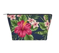 Fiori tropicali Frangipani Ibisco, Borsa da toilette Borsa per trucco Borsa per cosmetici Borsa da toilette da viaggio portatile