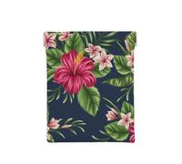 Fiori tropicali Frangipani Ibisco, Spremere il portafoglio superiore da donna Borsa portaoggetti Piccola portamonete Portamonete