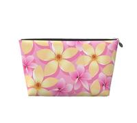 Fiori tropicali rosa e arancioni, Borsa da toilette Borsa per trucco Borsa per cosmetici Borsa da toilette da viaggio portatile