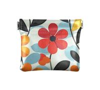 Fiori variopinti delle donne di modo del raccoglitore di cassa del cuoio sveglio dell'organizzatore dei monili per le donne de Tela