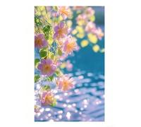 Fiori verdi viola chiaraPellicola per Vetri Finestre 50 x 120