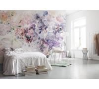 Fiori Viola Foto Parati 368x248 CM Fiori Murale per Camera da Letto Bambina