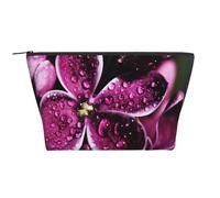 Fiori viola stampati, Borsa da toilette Borsa per trucco Borsa per cosmetici Borsa da toilette da viaggio portatile
