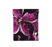 Fiori viola stampati, Spremere il portafoglio superiore da donna Borsa portaoggetti Piccola portamonete Portamonete