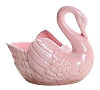 Fioriera a forma di cigno, graziosi eleganti vasi per piante grasse a forma di cigno, vasi in ceramica semplici per piante, Vaso da fiori decorativo per casa, ufficio, stile 2, vasi per piante grasse