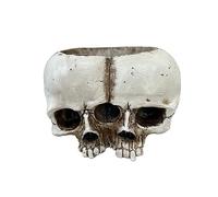 Fioriera a forma di teschio, per piante da interni, con teschio, decorazione per esterni e giardino, decorazione per esterni, primavera, vaso da fiori per decorazioni per la casa, compleanni, regali