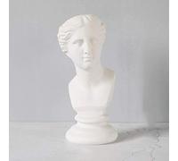 Fioriera a forma di testa di statua in stile greco, classica urna per interni ed esterni, decorazione artistica in resina resistente per piante, 18 x 28 cm, perfetta per la decorazione della casa e