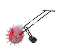 Fioriera a rullo a spinta manuale, seminatrice da giardino di precisione in metallo con 8/10 fori per una facile semina, strumento di giardinaggio efficiente per agricoltura e uso domestico.