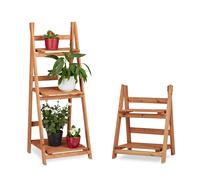 Fioriera a scala in legno Scaffale porta piante Pieghevole 2 ripiani 15 kg
