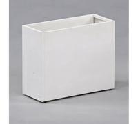 Fioriera Alta Herstera PLANTER DIVIDER 40 in Metallo colore Bianco 100x40x80 cm