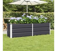 Fioriera Antracite 160 x 40 x 45 cm Acciaio
