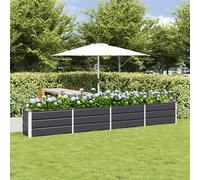 Fioriera Antracite 320 x 40 x 45 cm Acciaio