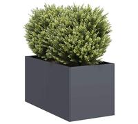 vidaXL Fioriera Antracite 40x80x40 cm in Acciaio Laminato a Freddo
