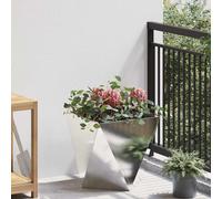 Fioriera Argento 40 x 40 x 40 cm Acciaio inossidabile