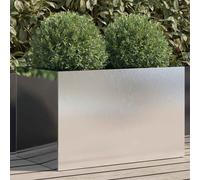 Fioriera Argento 62x40x39 cm in Acciaio Inox