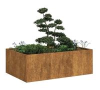 Fioriera Arrugginita 120x80x40 cm in Acciaio Corten (12,1KG)