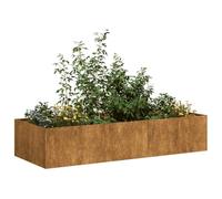 Fioriera Arrugginita 200x80x40 cm in Acciaio Corten (17,35KG)