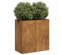 Fioriera Arrugginita 80x40x80 cm in Acciaio Corten (12,15KG)