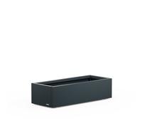 Fioriera Bassa Herstera PLANTER XIC 100 in Metallo colore Antracite 100x40x25 cm