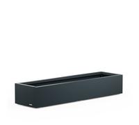 Fioriera Bassa Herstera PLANTER XIC 150 in Metallo colore Antracite 150x40x25 cm