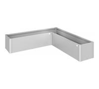 Fioriera BELVEDERE L 200 in Metallo Biohort Argento Metal