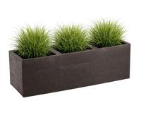 Fioriera Betonique su ruote, tagliere per caffè espresso, 90x30xh30 cm