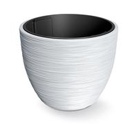 Fioriera bianca Prosperplast con serbatoio FURU 47x47x38,5 cm - 53 litri