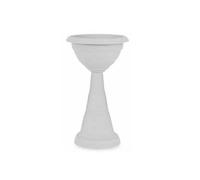FIORIERA CALICE A COLONNA BIANCO Ø 40x72H CM ARREDO GIARDINO ESTERNO