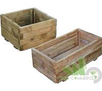 FIORIERA LASA IN LEGNO DI PINO IMPREGNATO 40X40