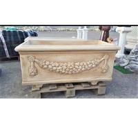 FIORIERA CASSETTIERA VASO RETTANGOLARE GIARDINO ESTERNO 100CM NO PIETRA CEMENTO