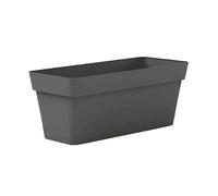 FIORIERA FIORIERE VASO RETTANGOLARE plastica forte 100 CM Colore Antracite Modello Cleo AMDGarden