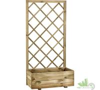 FIORIERA CON PANNELLO GRIGLIA 40X80X180H CM LEGNO ABETE GRIGLIATO