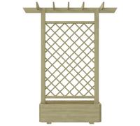 vidaXL Fioriera Pergolato Archetto di rose pianta rampicante giardino Voute legno