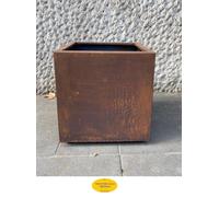 Fioriera Corten vaso architettura arredo urbano terrazzo vaso fiori design 50x50