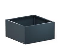 Fioriera Cubo Basso Herstera PLANTER LOW CUBE in Metallo colore Antracite 100x100x50 cm