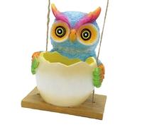 Fioriera da appendere a forma di gufo in resina per balcone e giardino, vasi belli per una facile manutenzione, piccoli vasi per fiori e piante da cucina