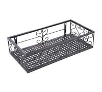 Fioriera da appendere in ferro robusto per balcone, fioriera da parete per esterni, 50 x 25 x 12 cm, ideale per giardinaggio e decorazione della casa, durevole ed elegante