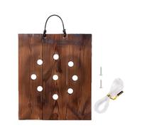 Fioriera da appendere in legno, supporto per verde in stile country, decorazione botanica verticale, kit di installazione in felce, struttura organica per la casa, pannello di presentazione delle