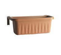 Fioriera da balcone 50 60 cm agganci regolabili Rondine balconetta terracotta