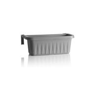 FIORIERA RONDINE 50cm CON RISERVA ACQUA GRIGIO