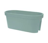 Fioriera da balcone, ovale, 60 cm, verde menta, in plastica, da appendere, da appendere