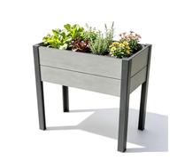Fioriera da Esterno Aiuola Rialzata, Orto Balcone per Balcone e Terrazza | Fioriera Rettangolare Orto Rialzato, Cassoni per Orti Rialzati,con Foro di Drenaggio, per Erbe, Verdure e Fiori 80x35x88 cm