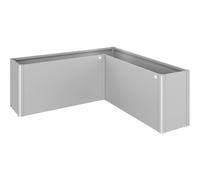 Fioriera BELVEDERE L 200 in Metallo Biohort Argento Metal