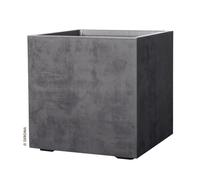 FIORIERA DA ESTERNO DEROMA "MILLENIUM" FORMA CUBICA IN RESINA ANTRACITE 25X25...