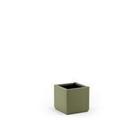 Fioriera da esterno Ethica in plastica verde oliva 36x36x35h cm Verde oliva