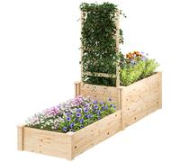 Fioriera da esterno grande in legno Outsunny