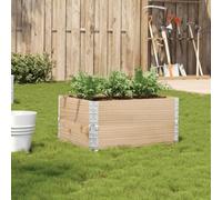 Fioriera da Giardino 80x60 cm in Legno Massello di Pino - Cassone per Piante Impilabile e Pieghevole con Cerniere Zincate, Ideale per Fiori, Orto, Balconi Terrazze, Design Rustico e Resistente